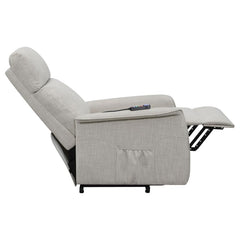 Herrera Beige Power Lift Massage Chair - furniture place usa