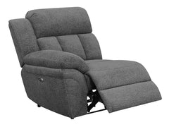 Bahrain Grey Laf Power Recliner - furniture place usa