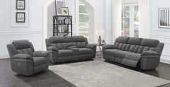 Bahrain Grey Power Loveseat - furniture place usa