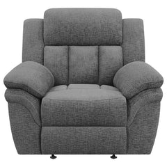 Bahrain Grey Power Glider Recliner - furniture place usa