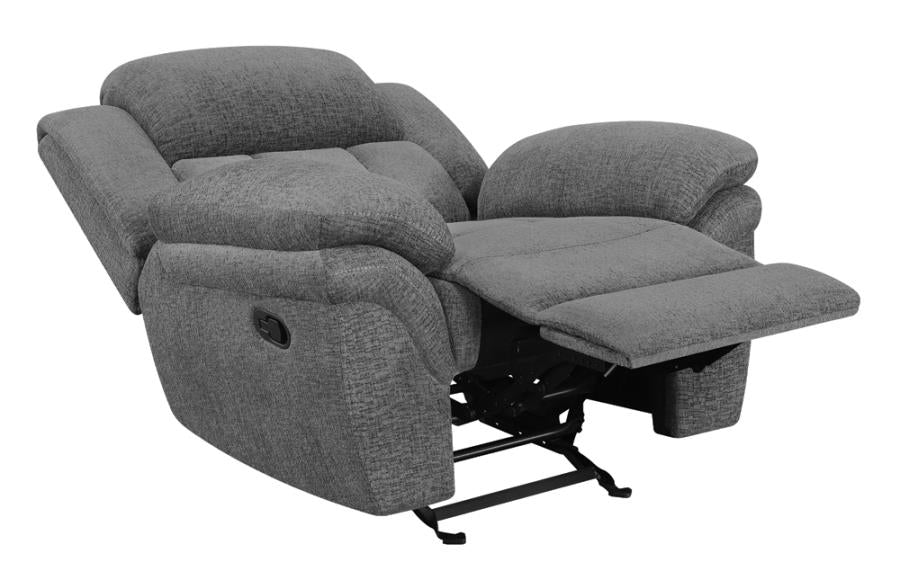 Bahrain Grey Glider Recliner - furniture place usa