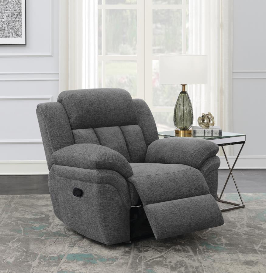 Bahrain Grey Glider Recliner - furniture place usa