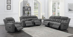 Bahrain Grey Glider Recliner - furniture place usa