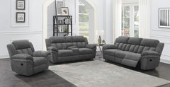 Bahrain Grey Glider Recliner - furniture place usa