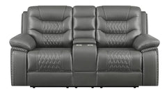 Flamenco Grey Power Loveseat - furniture place usa