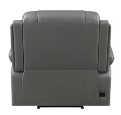 Flamenco Grey Power Recliner - furniture place usa