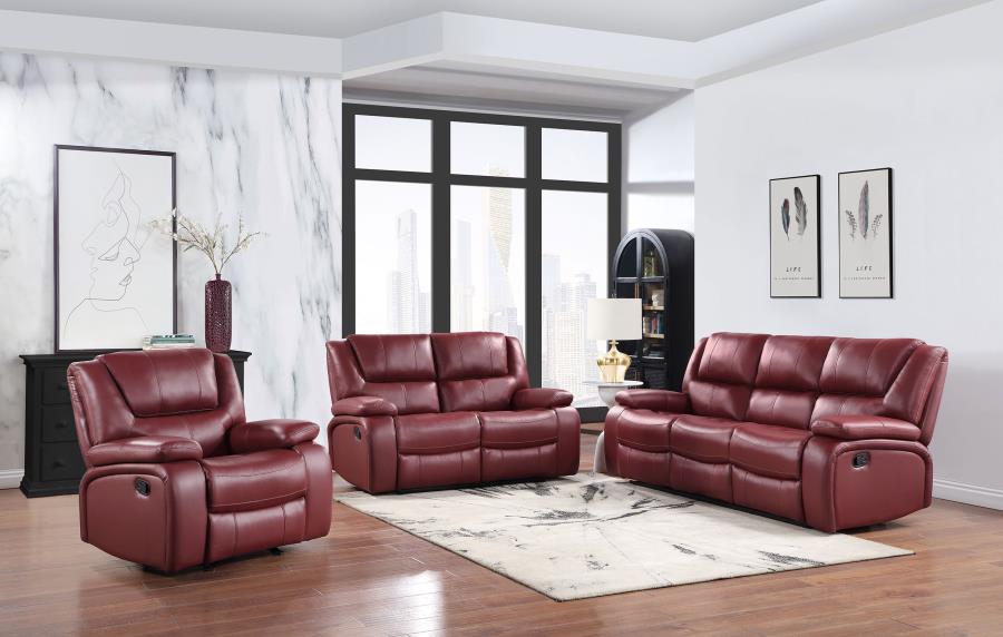 Camila Red Motion Loveseat - furniture place usa