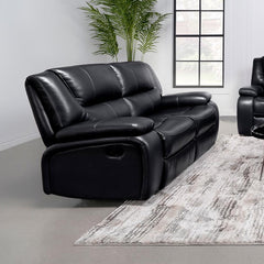 Black Motion Loveseat - furniture place usa