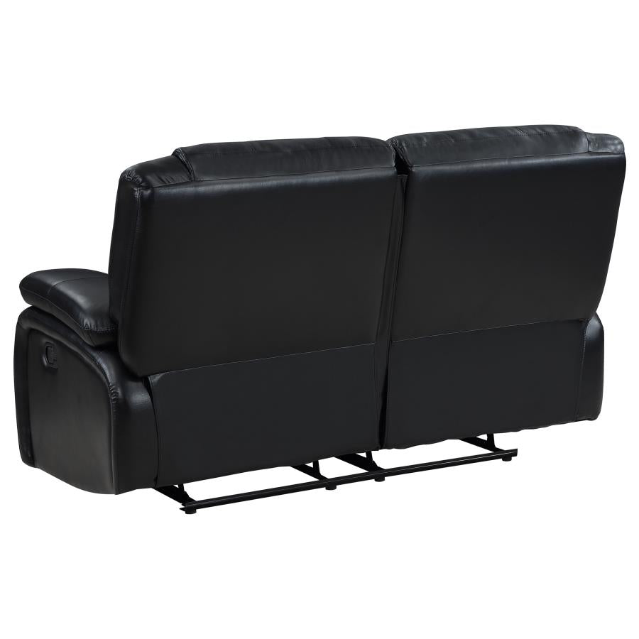 Black Motion Loveseat - furniture place usa