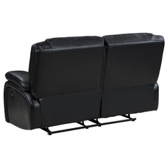 Black Motion Loveseat - furniture place usa