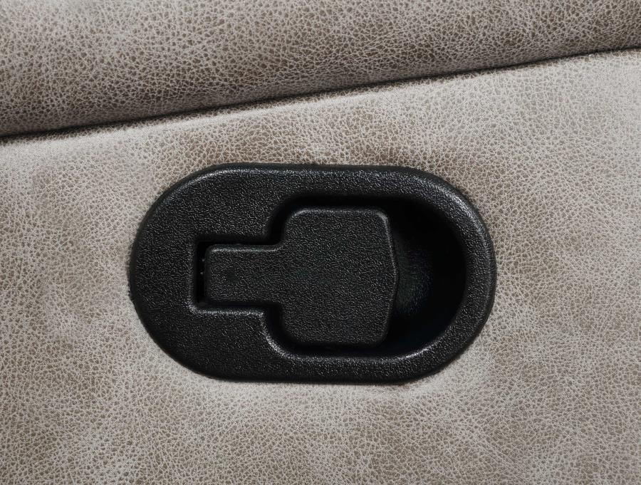 Greer Beige Glider Loveseat - furniture place usa