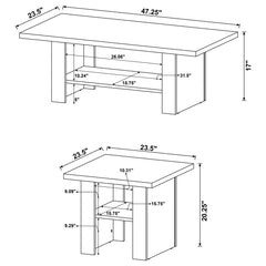 Rodez Black 3 Pc Coffee Table Set - furniture place usa