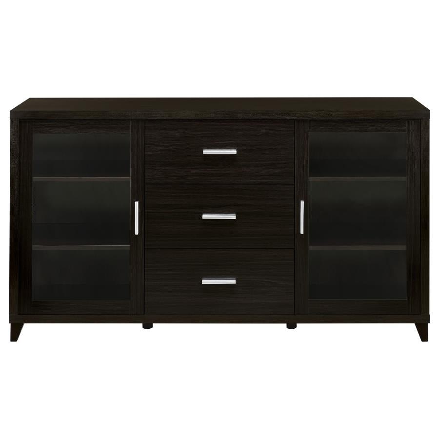 Lewes Brown 4 Pc Entertainment Center - furniture place usa