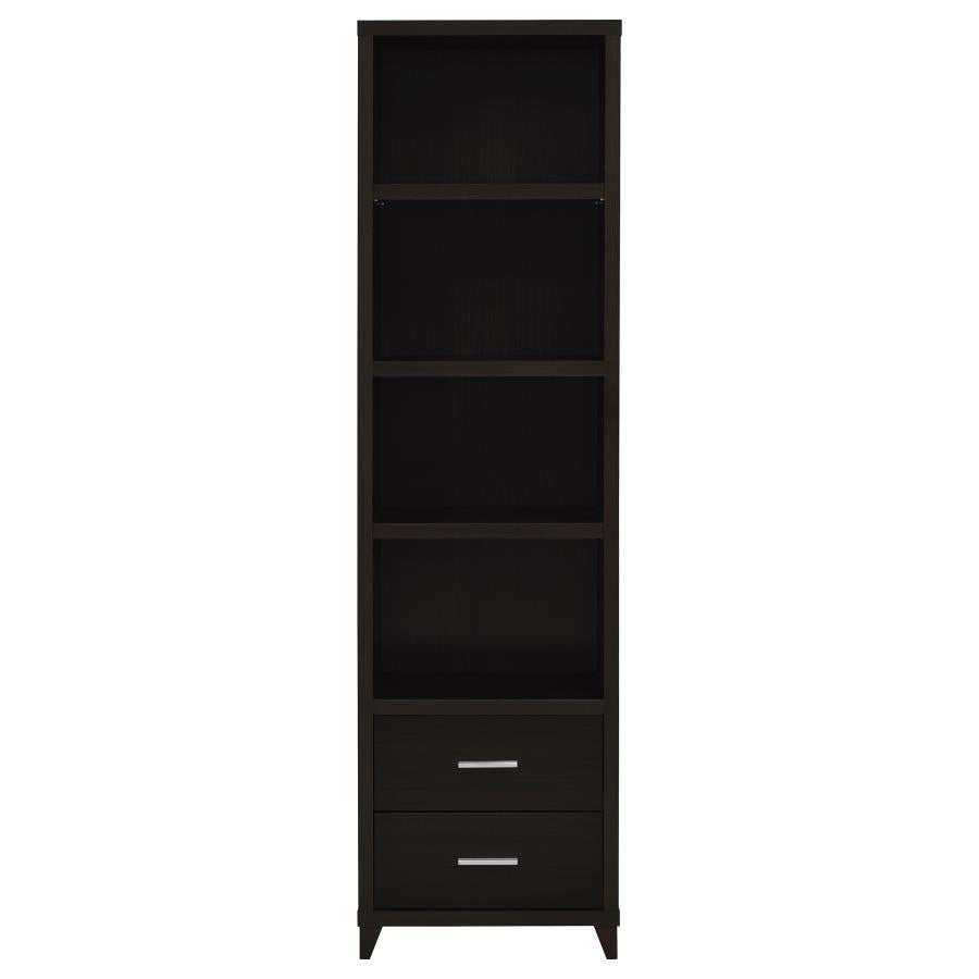 Lewes Brown 4 Pc Entertainment Center - furniture place usa