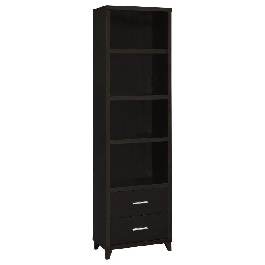 Lewes Brown Media Tower - furniture place usa