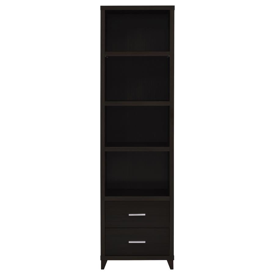 Lewes Brown Media Tower - furniture place usa