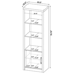 Burke Grey 3 Pc Entertainment Center - furniture place usa