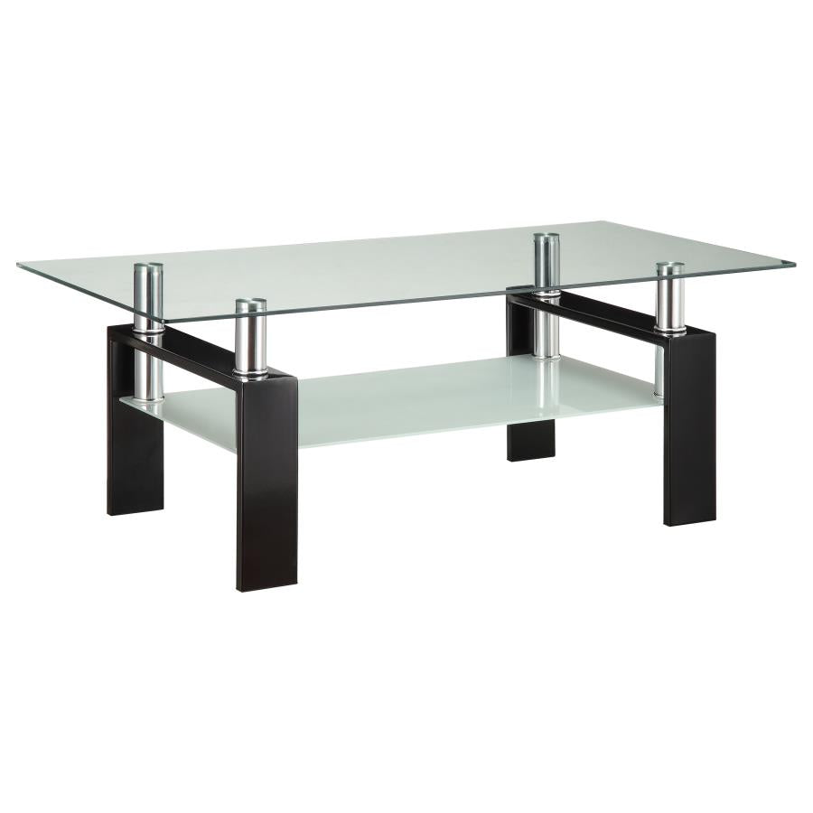 Dyer Black Coffee Table - furniture place usa