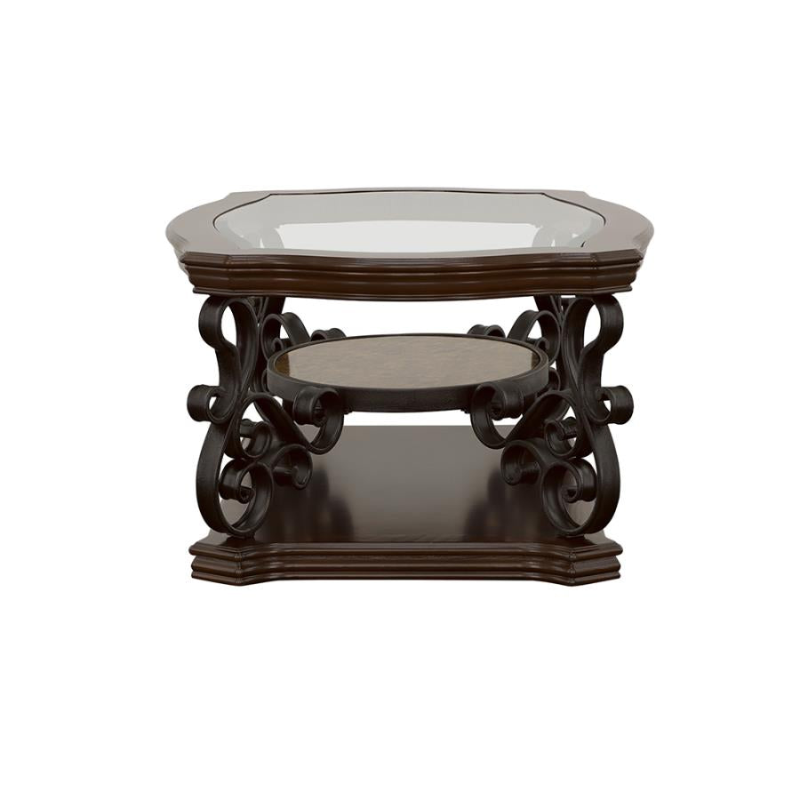 Laney Brown Coffee Table - furniture place usa