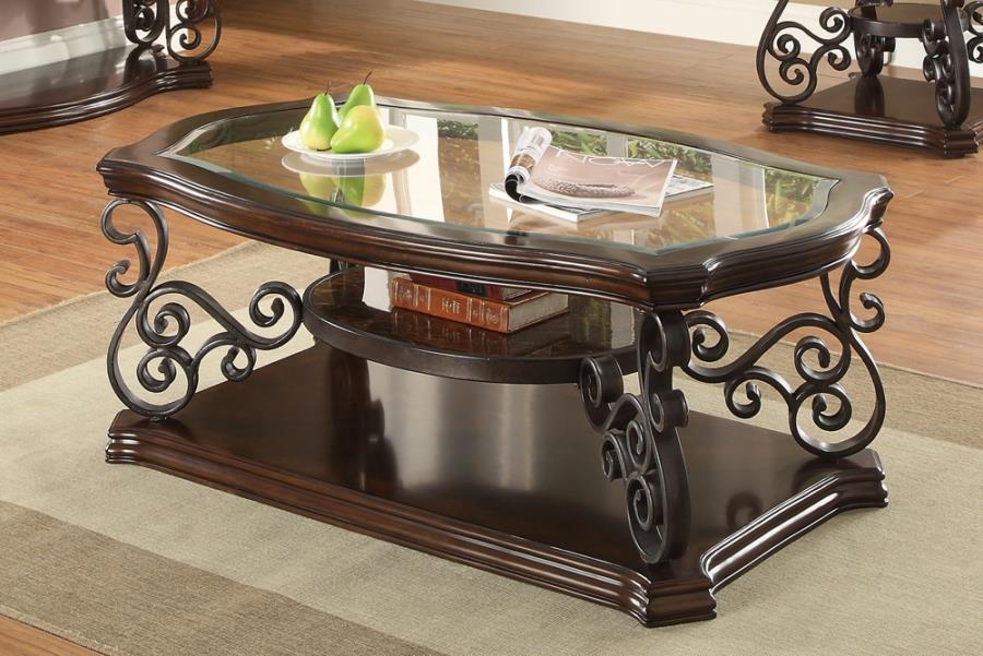 Laney Brown Coffee Table - furniture place usa