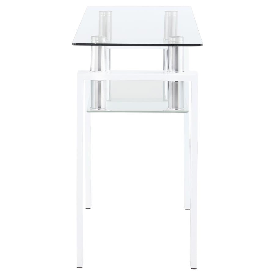 Dyer White Sofa Table - furniture place usa