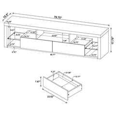 Jude White 3 Pc Entertainment Center - furniture place usa