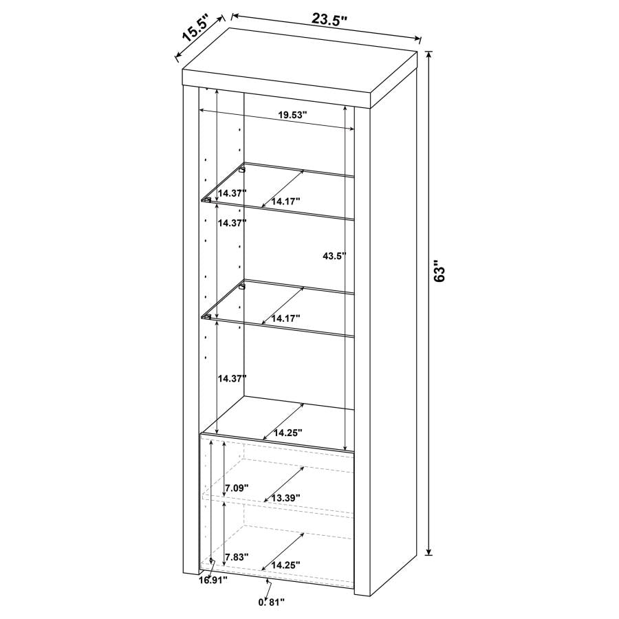 Jude White 3 Pc Entertainment Center - furniture place usa
