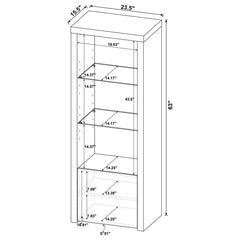 Jude White 3 Pc Entertainment Center - furniture place usa