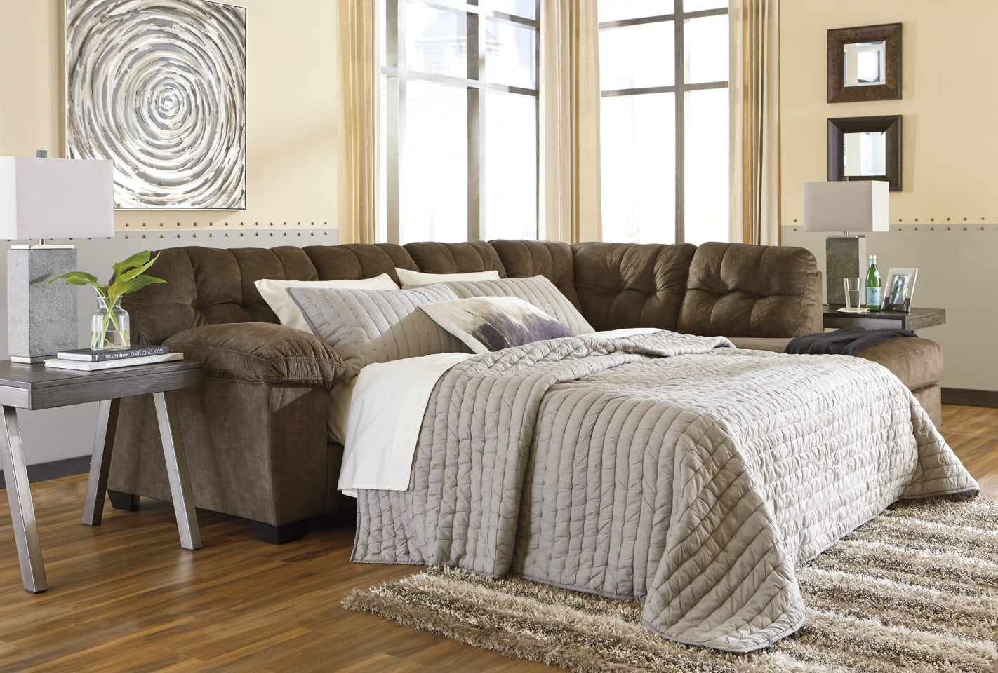 Accrington 2-Piece Sectional with Ottoman - PKG001586 - furniture place usa