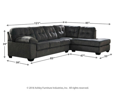 Accrington 2-Piece Sectional with Ottoman - PKG001585 - furniture place usa