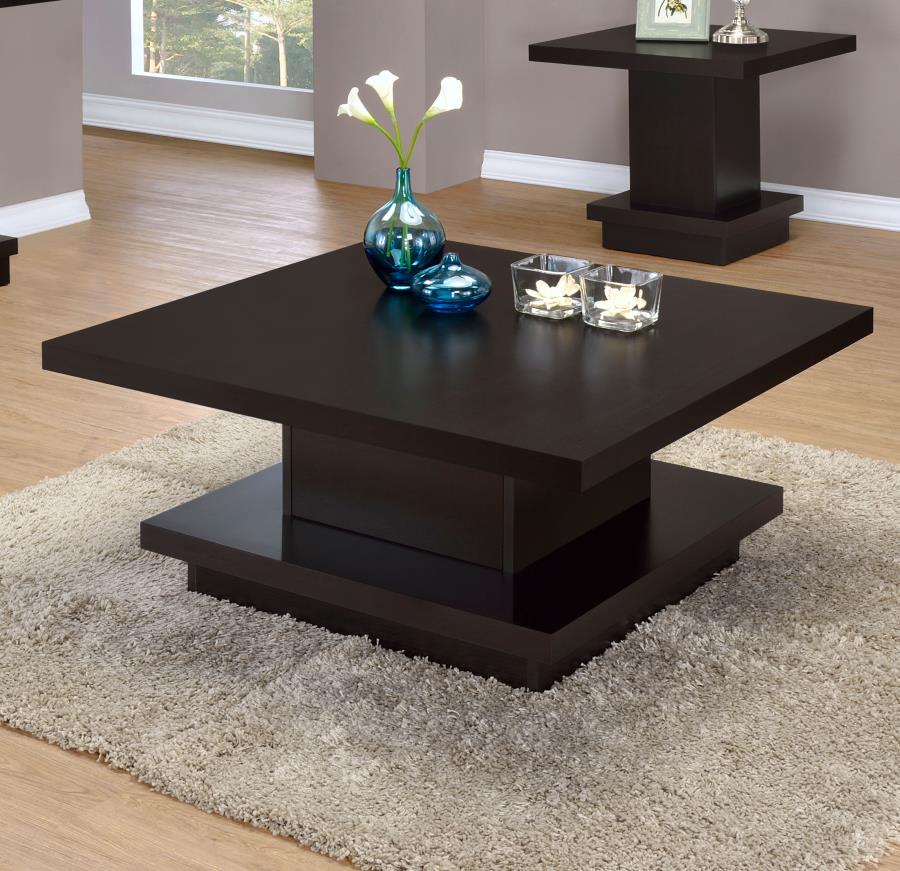 Reston Brown Coffee Table - furniture place usa