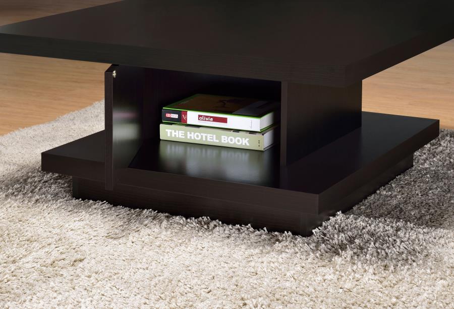 Reston Brown Coffee Table - furniture place usa