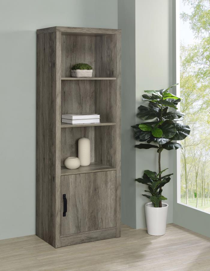 Burke Grey Media Tower - furniture place usa