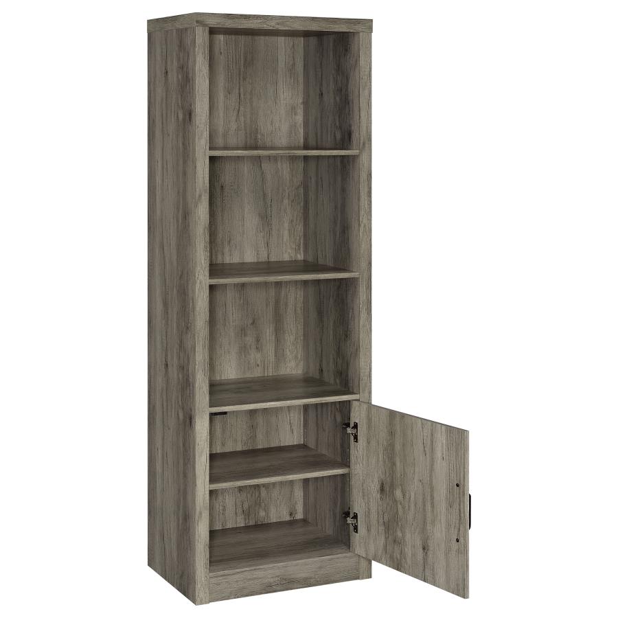 Burke Grey Media Tower - furniture place usa