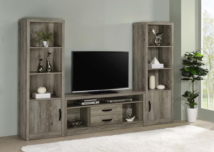 Burke Grey Media Tower - furniture place usa