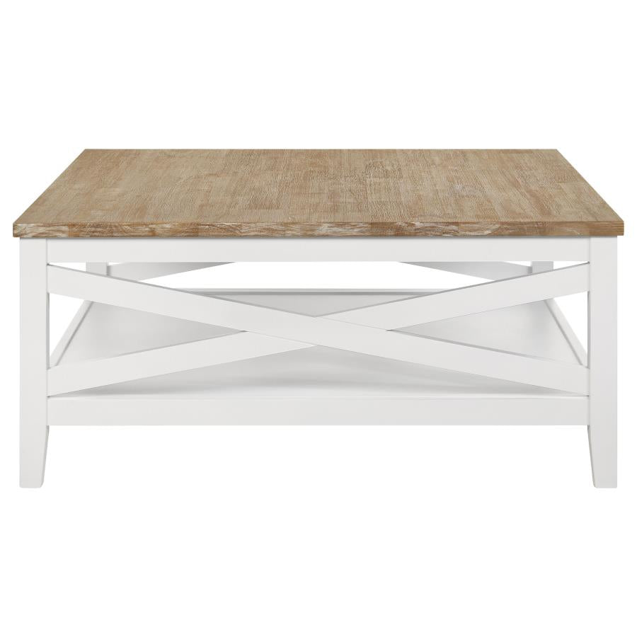 Maisy Brown Coffee Table - furniture place usa