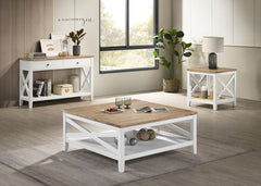 Maisy Brown Coffee Table - furniture place usa