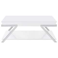 Marcia White Lift Top Coffee Table - furniture place usa