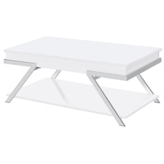 Marcia White Lift Top Coffee Table - furniture place usa