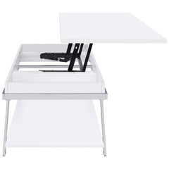 Marcia White Lift Top Coffee Table - furniture place usa