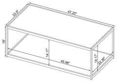 Beckley Grey Coffee Table - furniture place usa