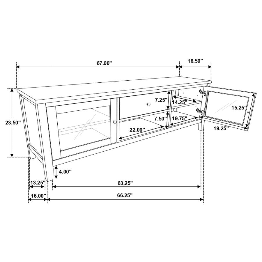 Angela Brown 67" Tv Stand - furniture place usa