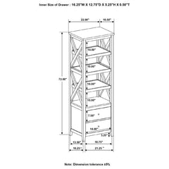 Angela Brown Media Tower - furniture place usa