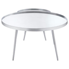 Kaelyn Silver 2 Pc Nesting Coffee Table - furniture place usa