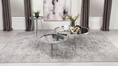Kaelyn Silver 2 Pc Nesting Coffee Table - furniture place usa