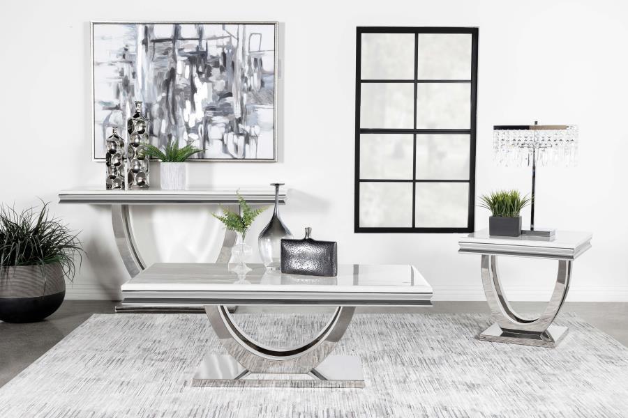 Kerwin White Coffee Table - furniture place usa