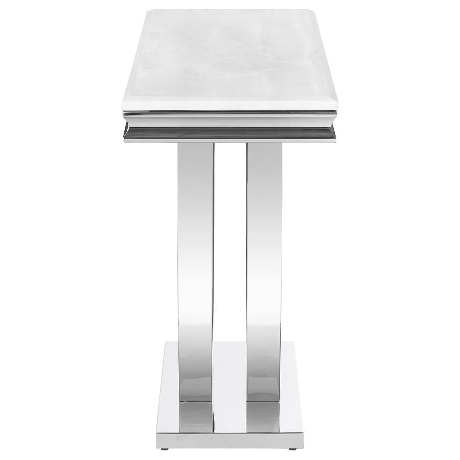 Kerwin White Sofa Table - furniture place usa