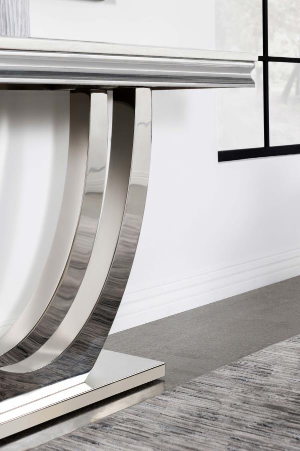 Kerwin White Sofa Table - furniture place usa