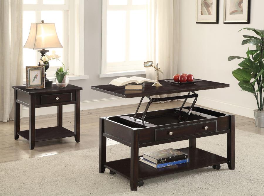 Bradford Brown Lift Top Coffee Table - furniture place usa