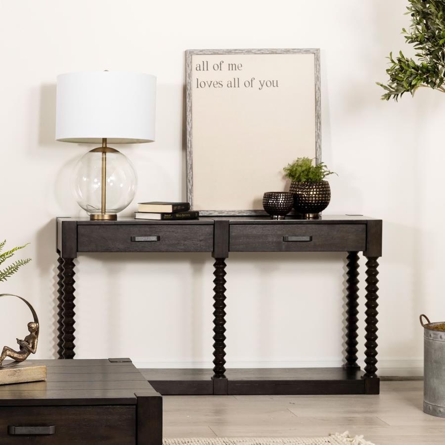 Meredith Brown Sofa Table - furniture place usa